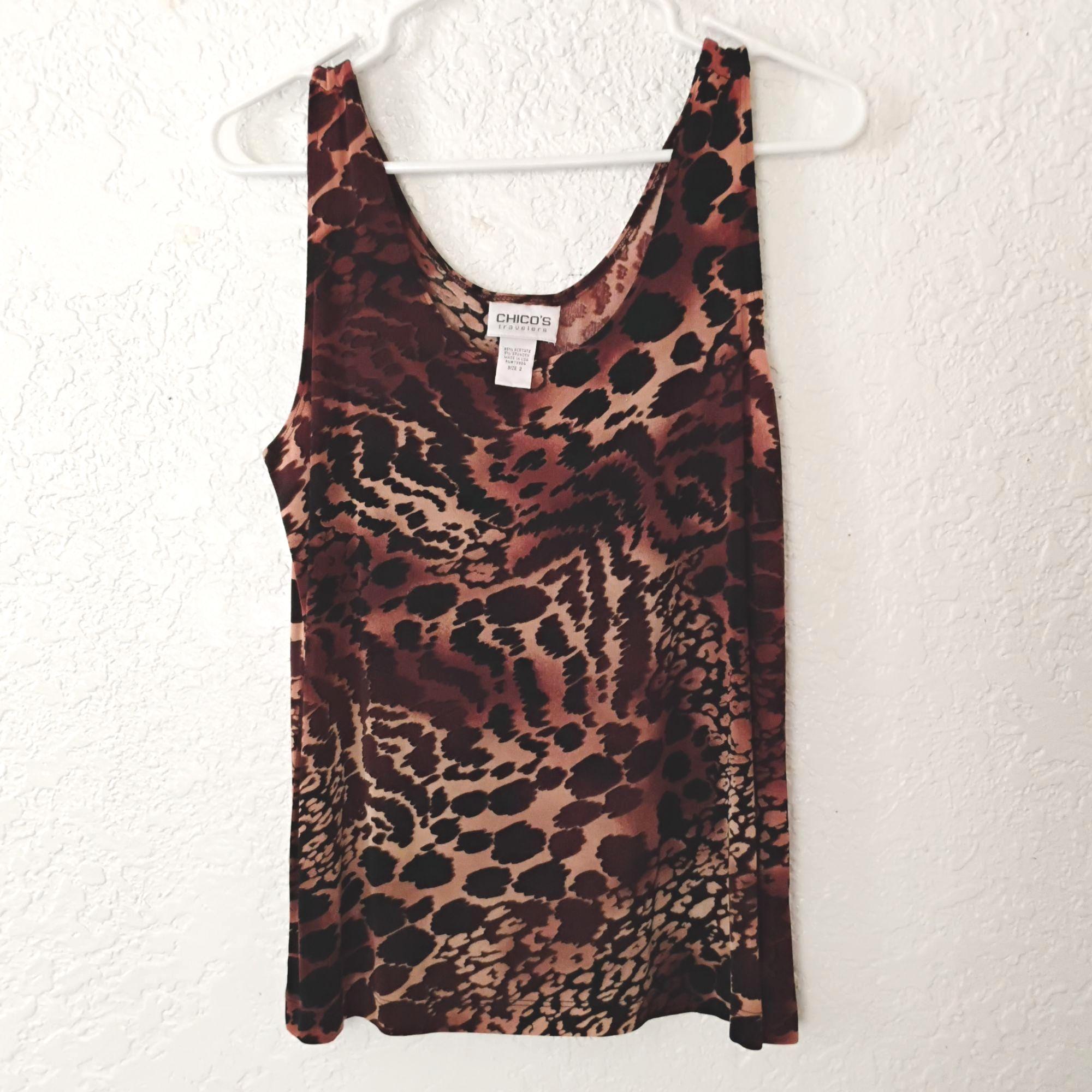 Rockabilly Tank Top - Rot Mit Leopardenmuster Für Pinup Style
