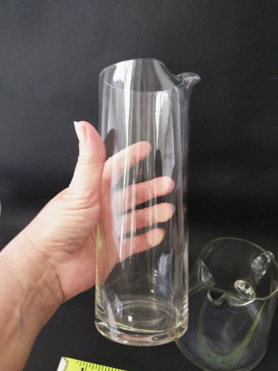 Cocktail Mixer Pitchers Libbey Hand Blown Glass Bar Pitchers Etsy