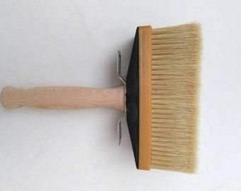 Large Block Brush Hog Hair Bristles Wood Handle 6x2x2 pure bristle block brush wood handle