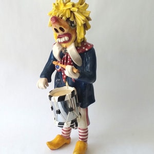 Handmade Basler Fasnacht Waggis Character Sculpture Figurine Basel Carnival Collectible Clay Waggis Figurine, Fasnacht figure image 3