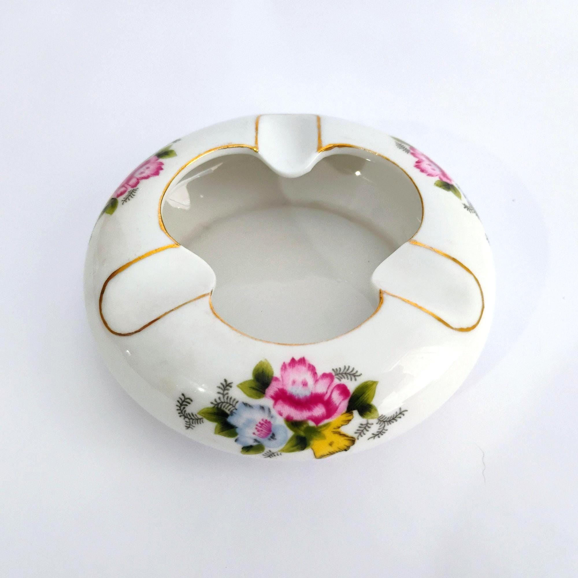 Vintage Porcelain Ashtray - Etsy