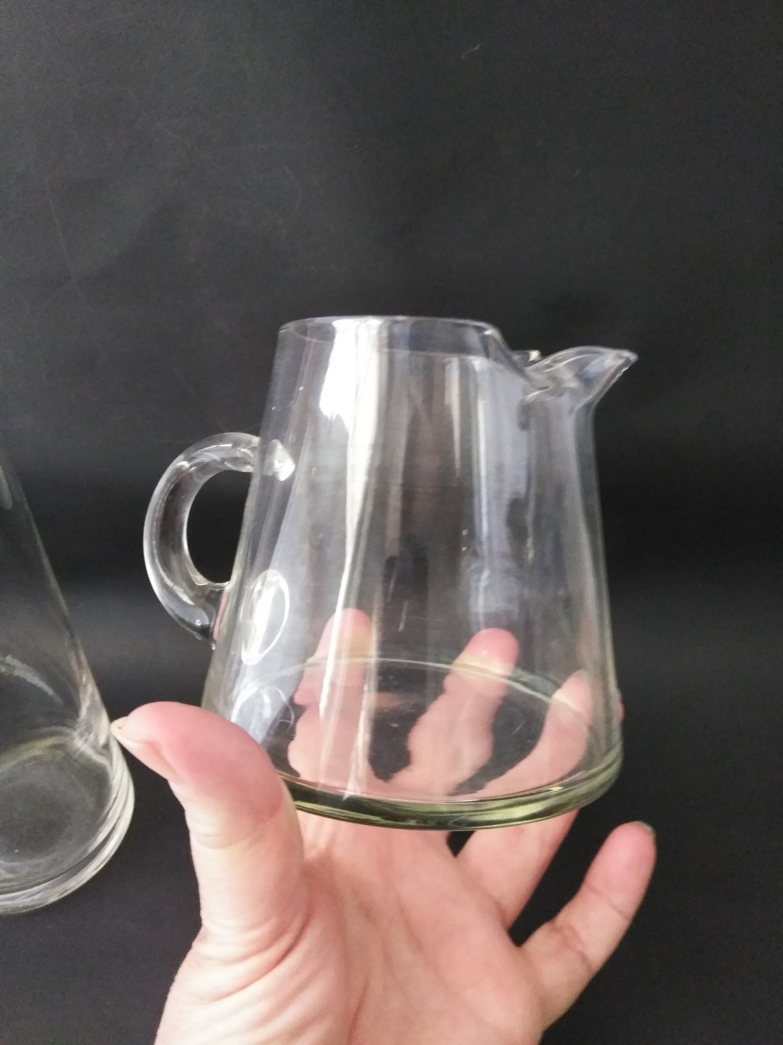 Cocktail Mixer Pitchers Libbey Hand Blown Glass Bar Pitchers Etsy