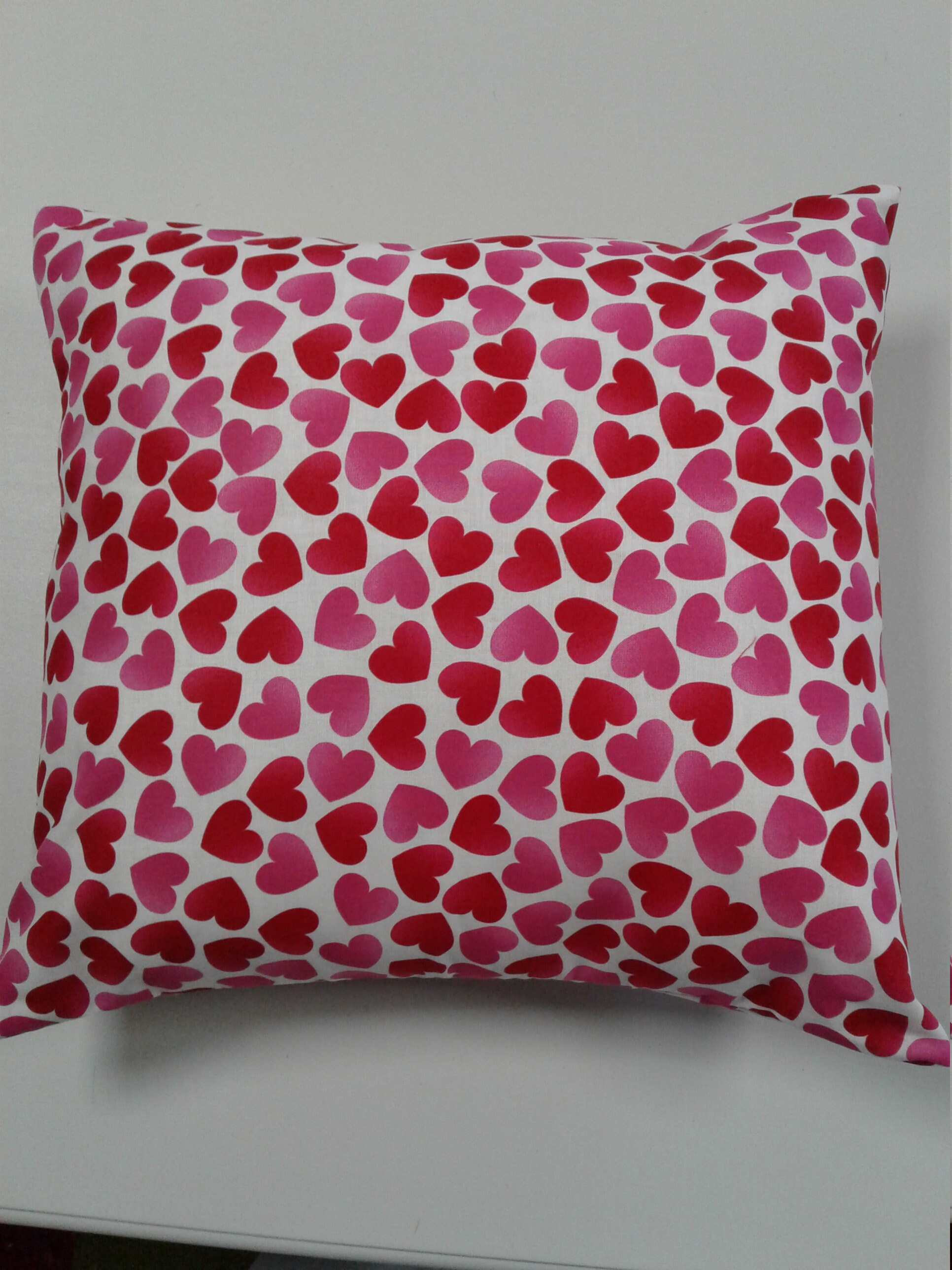 Throw Pillow Cover Hearts Valentines Decor Handmade By Etsy
