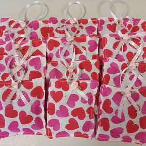 Lavender Sachets, Set of 4, Hearts, Valentine