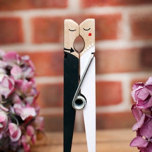 Maxi spilla da matrimonio, centrotavola nuziale, sposa e sposo, Mr&Mrs, portacarte di nozze, centrotavola da matrimonio rustico, decorazione da tavola fatta a mano