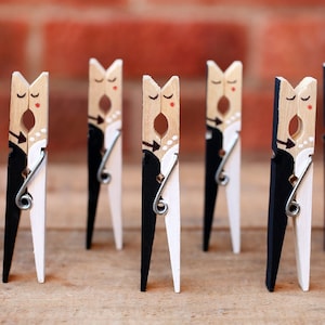 5 huwelijksbedankjes, 5 huwelijksgeschenken voor gasten, meneer en mevrouw tafeldecoratie, bruiloft tafeldecoratie, kaarthouder bruiloft