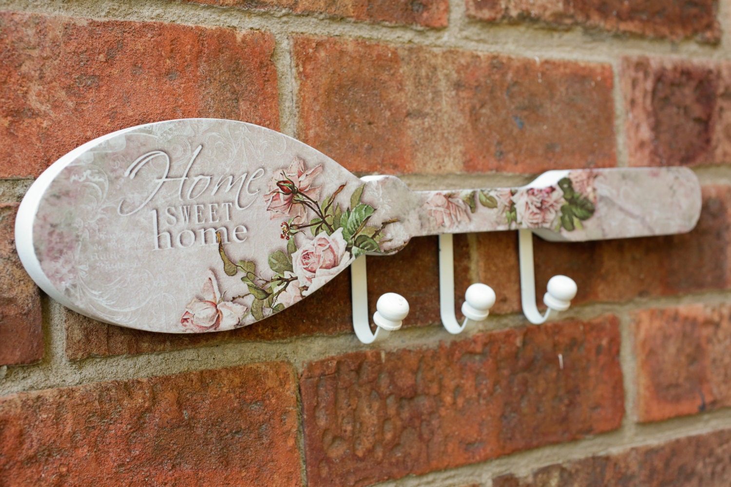 Spoon kitchen wood hanger Kitchen hanger Romantic wall Etsy