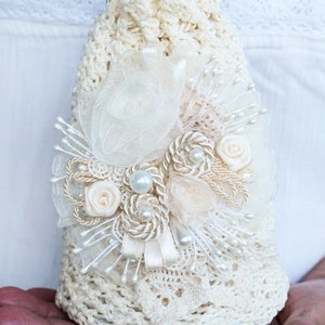 Sac de mariée en ivoire, Sac à main en crochet Great Gatsby, Sac de demoiselle dhonneur en crochet pour mariage vintage, Sac au crochet, Sac de mariage fait main, Sac de mariée image 2