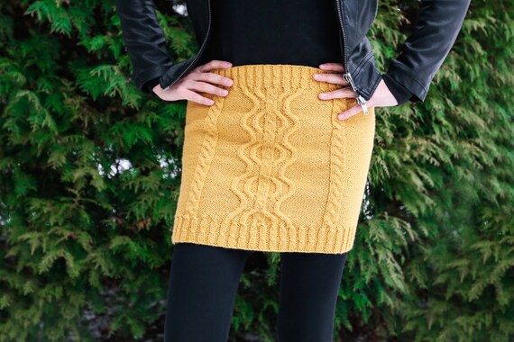 Jupe tricotée main new arrivals