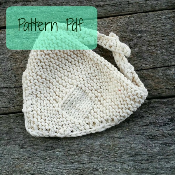 Knitted Bib pattern, Knitting Pattern, Baby gift, Pattern, PDF file Only,  Downloadable Project, DIY Project, vintage inspired bib,