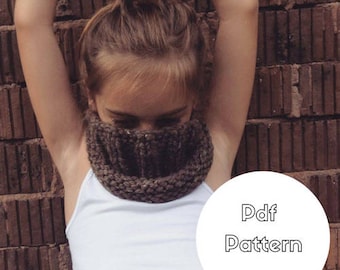 Cowl knitting Pattern ||Milo Cowl|| Beginners Knitting Pattern, scarf,how to knit a cowl, infinity scarf, Downloadable Pdf