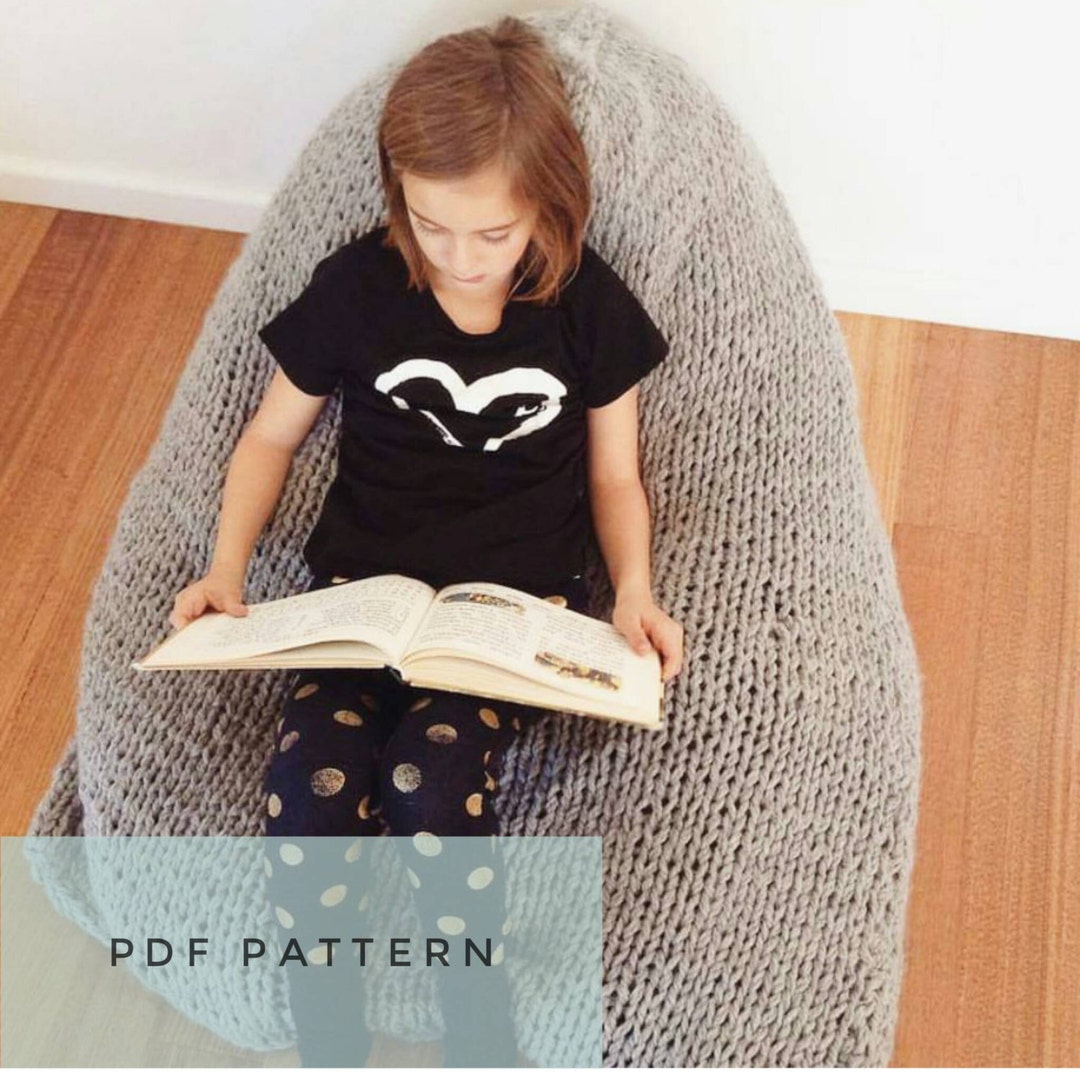 Knitted Beanbag Pattern, PDF File Only, Beanbag Pattern, Knitted