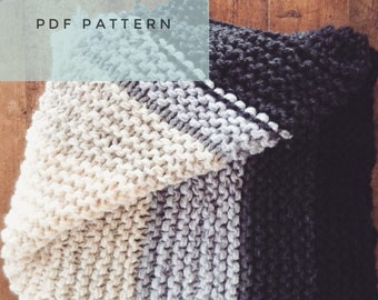 Baby blanket Knitting Pattern, Blanket Pattern, PDF file Only, Knitted Blanket pattern, Downloadable Project, DIY Project,