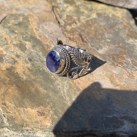 Lapis Lazuli Ring / Size 10 1/2 Ring / Lapis Lazu… - image 3