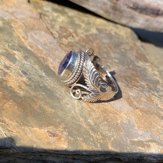 Lapis Lazuli Ring / Size 10 1/2 Ring / Lapis Lazu… - image 4