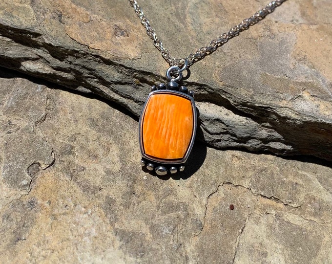 Vintage Waldeck Johnson Jewelry / Navajo Waldeck Johnson / Spiny Oyster Necklace / Navajo