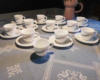 Vintage Harmonia Crivisa Coffe Cup With Saucer Made in Spain