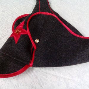 Red army brown CCCP rare military hat BUDENOVKA WWI