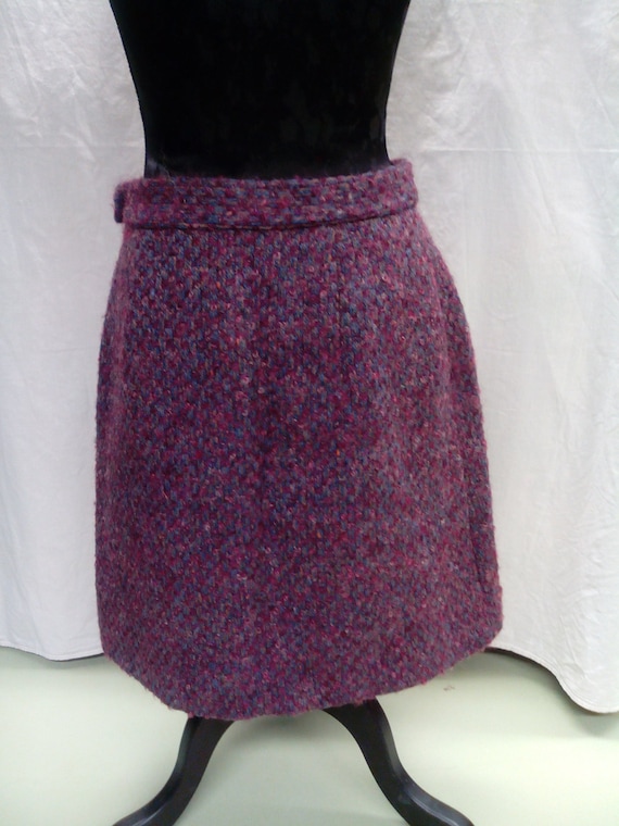Sale 50% off/Woolen mini Skirt /Unique/ women/vin… - image 1