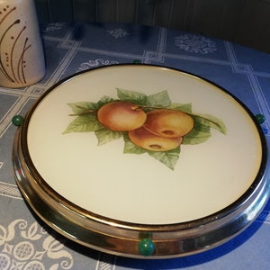 Vintage obrotowy stojak na ciasto, taca na owoce, obrotowa taca, stojak na pizzę na wesele, naczynie do serwowania ciasta, ZSRR