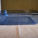 Vintage Blue Glass Rectangular Base - Etsy