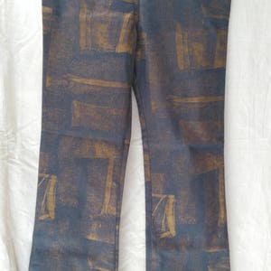 Vintage azul frío jeans / pantalones tamaño 12 / algodón pantalones / Aura / alto aumento / hecho en inglaterra