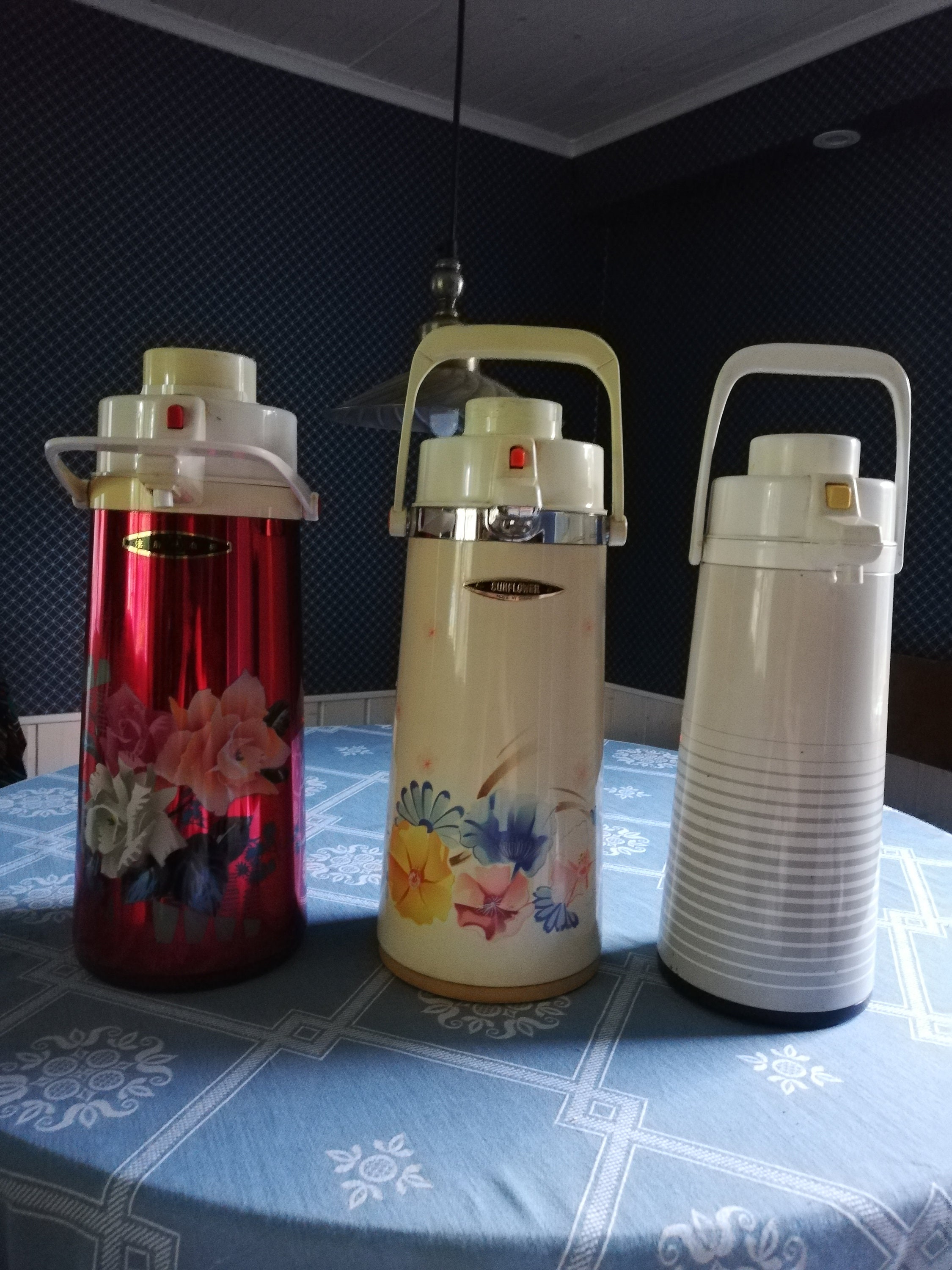 Vintage Pump Pot Thermos, Retro Thermos, Vintage Coffee Pumps