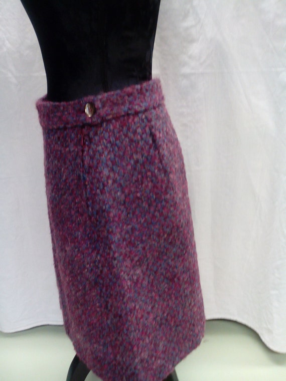 Sale 50% off/Woolen mini Skirt /Unique/ women/vin… - image 4