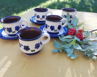 Taza de café y platillo vintage Gabriel Sweden T76, hecho en Suecia, cerámica vintage, pieza de restaurante, regalo retro para anfitriona.