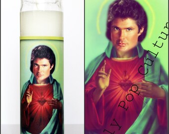 Saint David Hasselhoff Prayer Candle DIGITAL DOWNLOAD ONLY