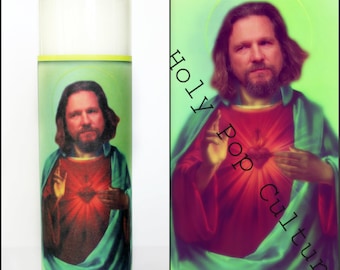 Saint The Dude Prayer Candle • STICKER ONLY • DIY
