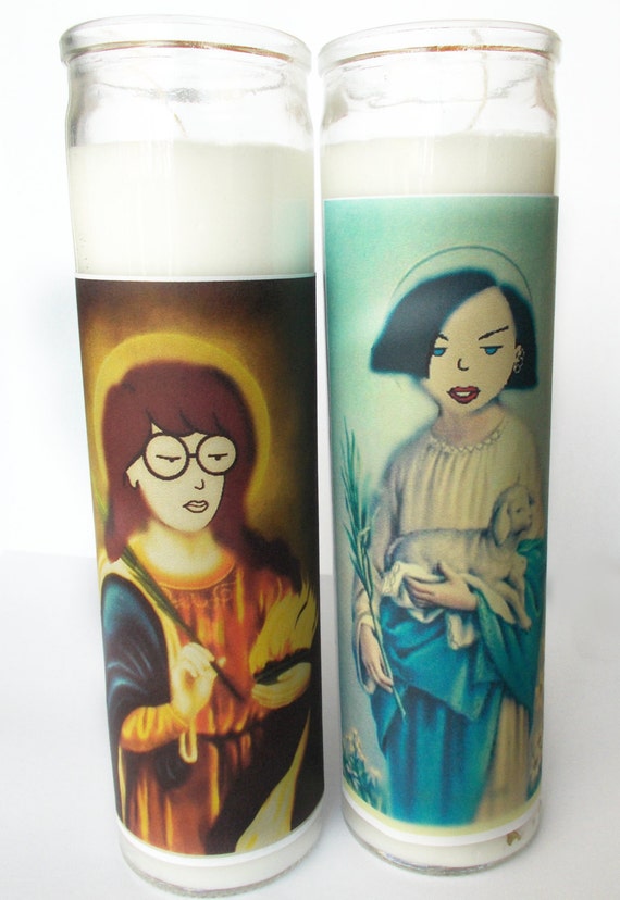 Saint Daria & Jane Prayer Candle Set Daria candle Sick sad Etsy