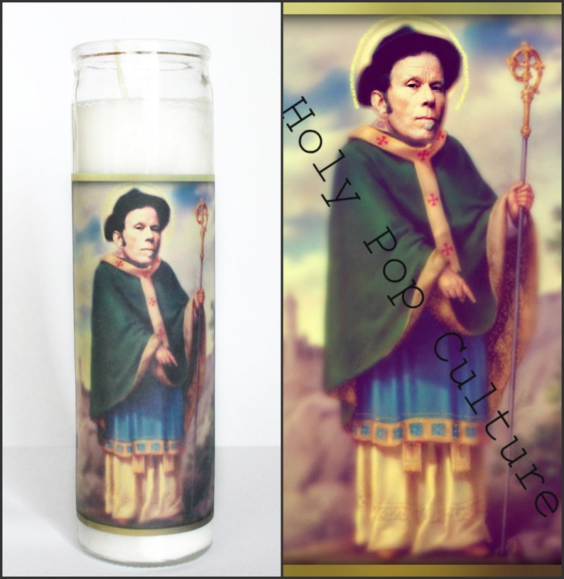 Digital Download Saint Tom Waits Prayer Candle DIY image 1