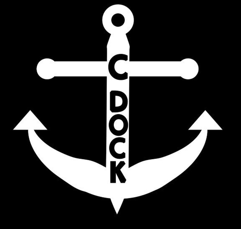 C Dock Anchor Decal