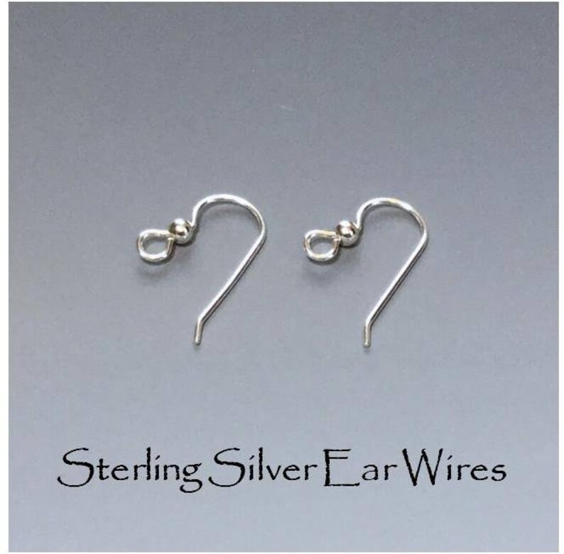 Porcelain Ceramic Earrings With Surgical Steel or Sterling Silver Ear Wires Small Blue Polka Dot Earrings