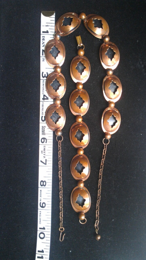 Copper necklace and bracelet set - image 5