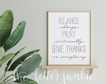 Rejoice in Hope Romans 12:12 Art Print