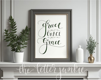 Grace Upon Grace Upon Grace Art Print