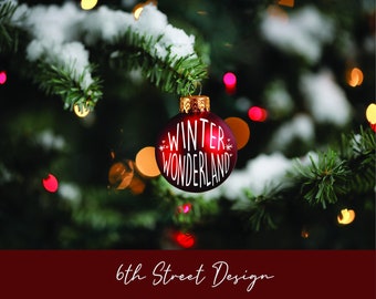 Winter Wonderland Digital File - PNG - JPEG - SVG - Ornament - Christmas Ornament - Vinyl - Cricut - Silhouette