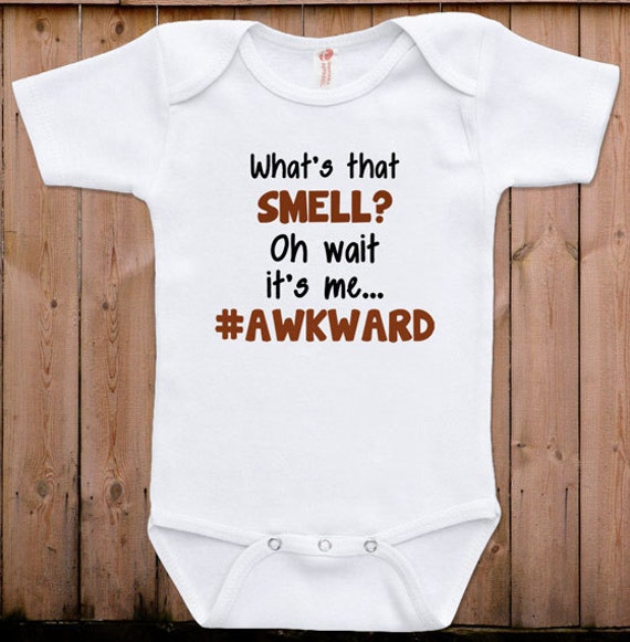 Funny baby clothes newborn baby clothes hashtag awkward gift Etsy