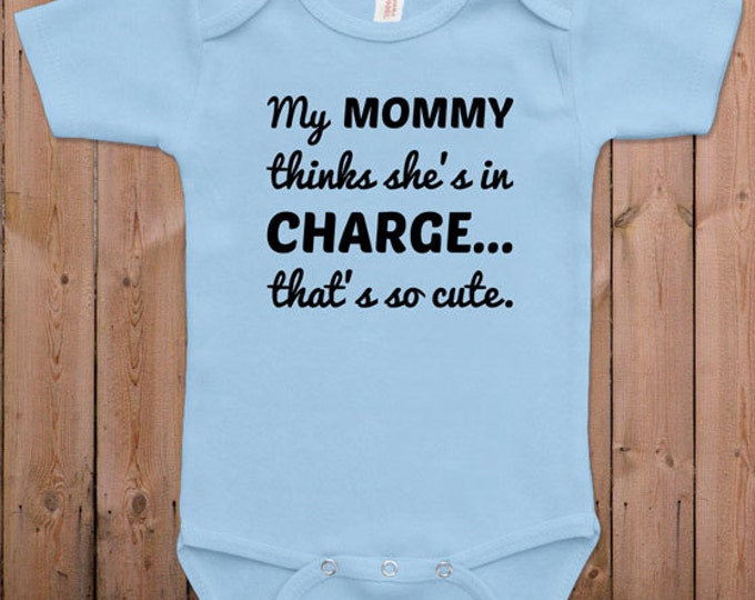 Funny Baby Clothes Newborn Baby Clothes Mommy Thinks She's Etsy