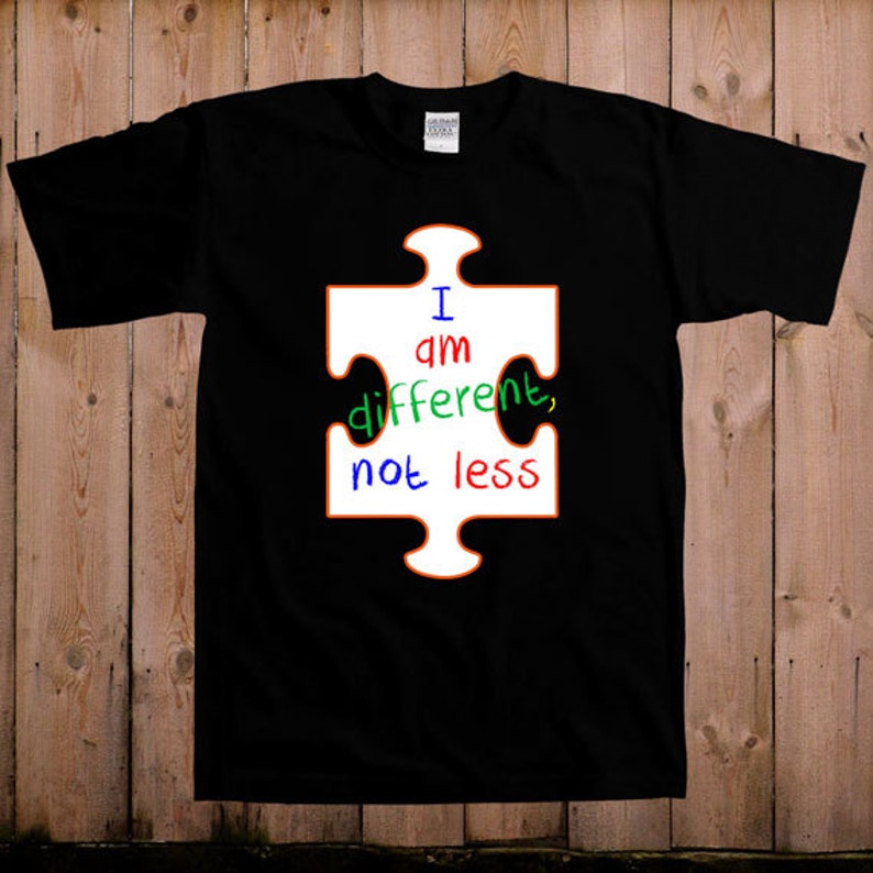 Different not less t shirt Autism awareness mom kids Support Etsy