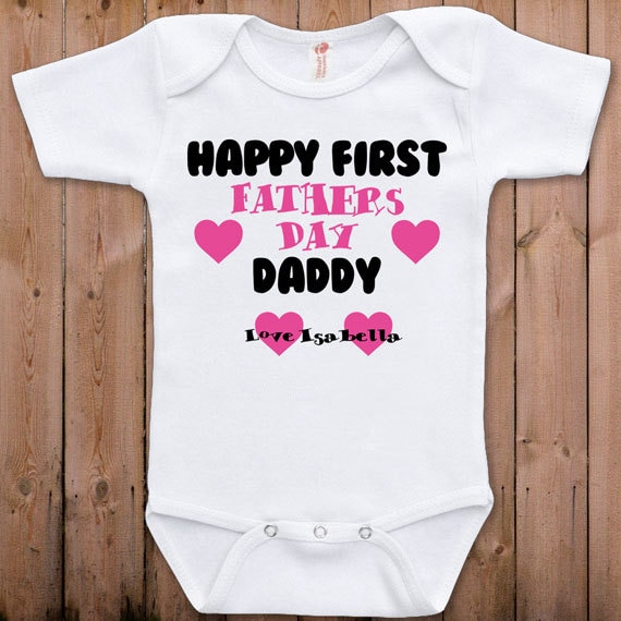 My First Fathers Day Babygrow Romper Cute Gift Dad Daddy Newborn Bodysuit New