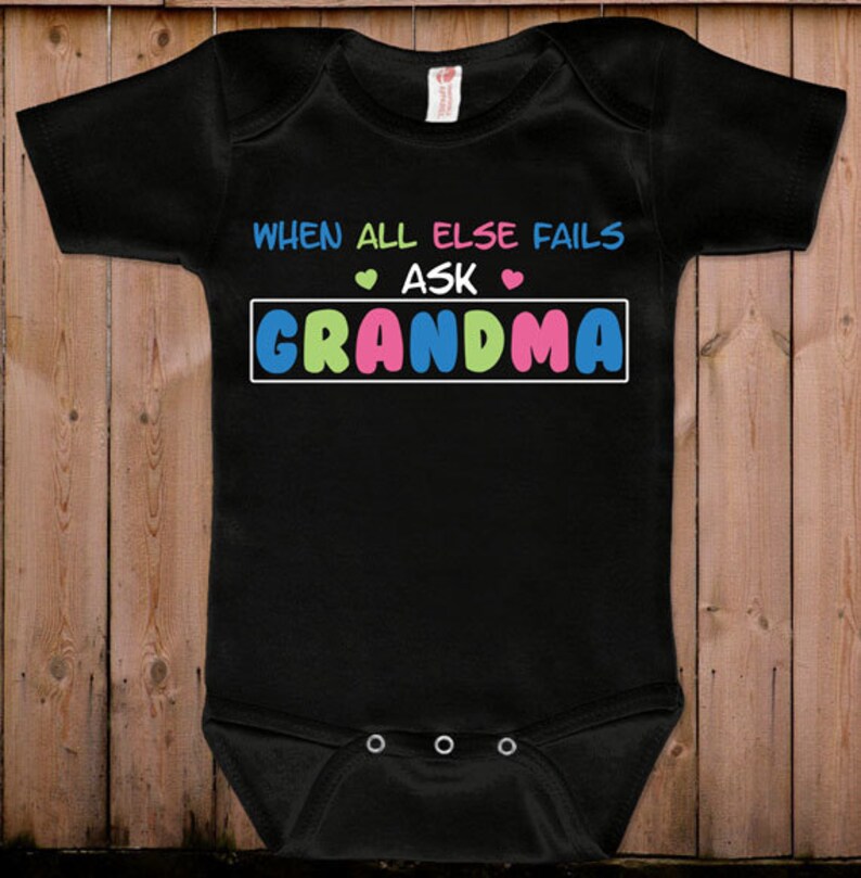 Funny baby clothes newborn baby clothes grandmother Christmas gift grandma gift for mom baby gift idea baby bodysuit one piece romper
