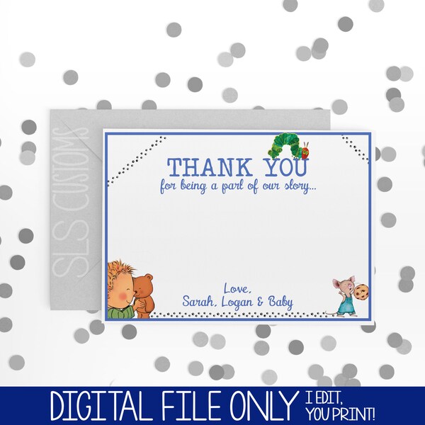 Book Theme Thank You - Etsy