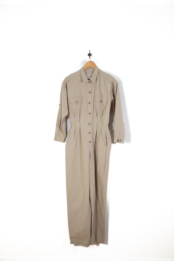 Vintage Eddie Bauer Safari Jumpsuit Tan M