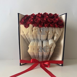 Marriage Proposal, Will Your Marry Me, Engagement Gift, Proposing Idea, Paper Flowers, Wedding Proposal, Book Sculpture, Ask Her, Ask Him