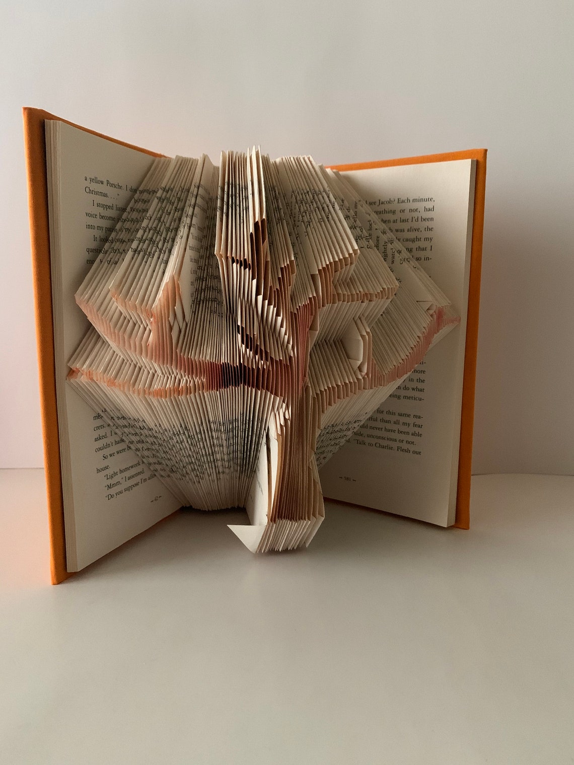Fall tree Book sculpture Fall colors Tree sculpture Etsy