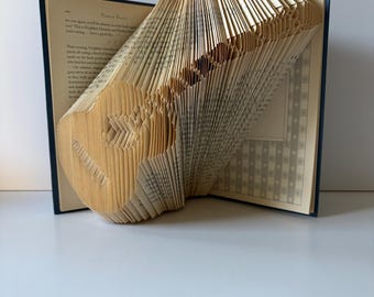 Guitarra acústica, patrón para doblar un libro, plegado de libros, descarga instantánea, dobla tu propio libro, probado y comprobado, marca y mide, se necesitan 446 páginas