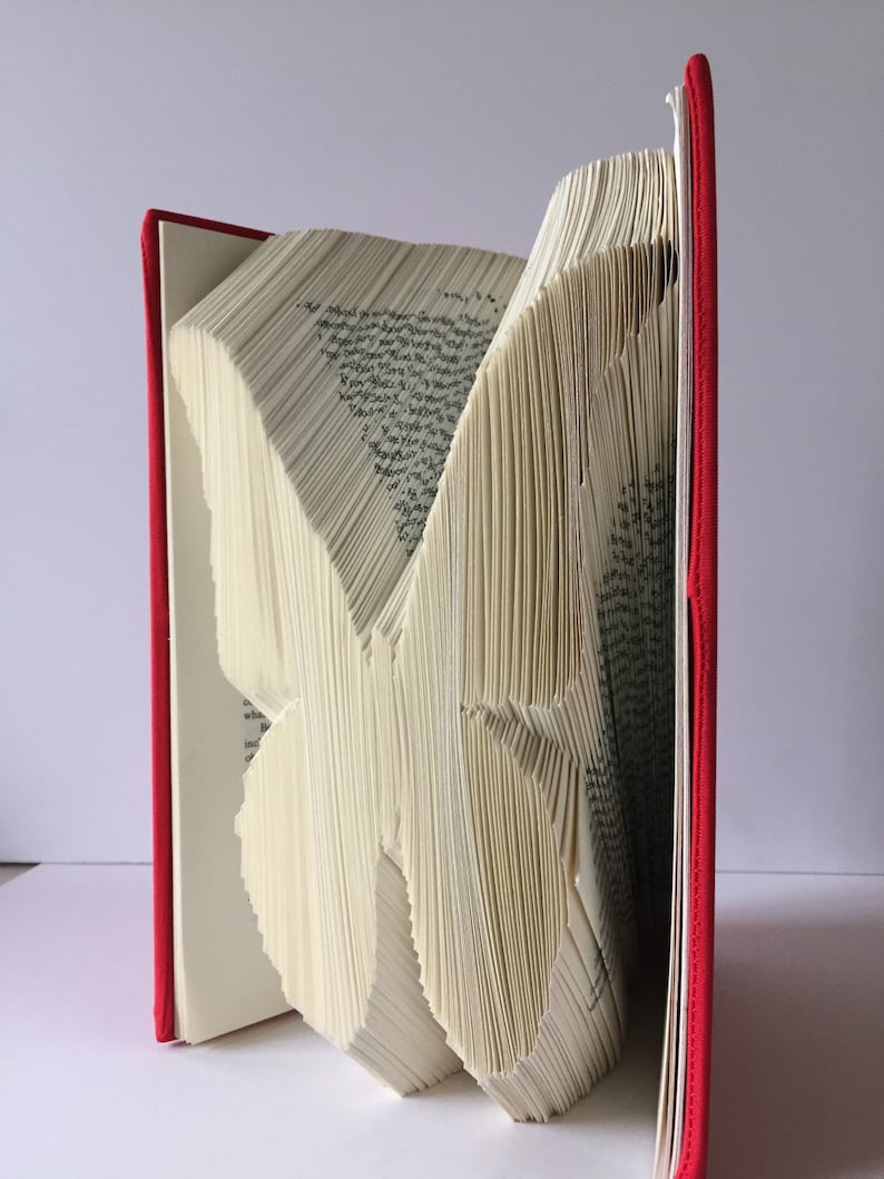 Folded Book Art Book Sculpture Butterfly Sculpture Unique Etsy